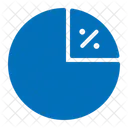 Percentage Fraction Pie Chart アイコン