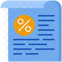 Percentage Rate  Icon