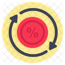 Percentage Update Percentage Upgrade Percentage Reload Icon