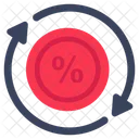 Percentage Update Percentage Upgrade Percentage Reload Icon