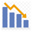 Perda Negocios Grafico Ícone