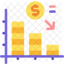 Perda Negocios Grafico Ícone