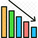 Perda De Capital Perda De Investimento Grafico De Perdas Ícone