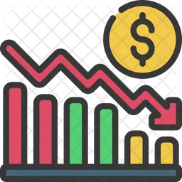 Perda financeira  Ícone