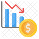 Perda financeira  Ícone