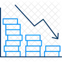 Perda Financeira Baixa Perda De Negocios Ícone