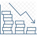 Perda Financeira Baixa Perda De Negocios Ícone