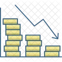 Perda Financeira Baixa Perda De Negocios Ícone