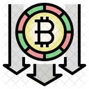 Pérdida de bitcoins  Icono