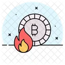 Bitcoin Criptomoneda Perdida Icono