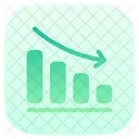 Grafico De Perdida Perdida Diagrama Icono