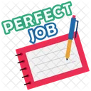 Perfect Job Work Writing Icon