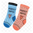 Perfect Match Socks Togetherness Icon