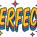 Perfeito Estrela Adesivo Ícone