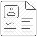 Profile Thinline Icone Ícone