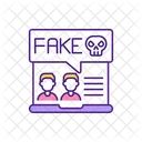 Perfil De Persona Que Se Cita Falso Falso Perfil Icono