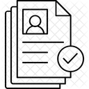 Perfil De Trabalho Curriculo Biodados Ícone