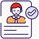 Perfil Del Candidato Cv Resume Icon