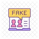 Perfil Falso Falso Perfil Icono