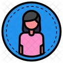 Mulher Perfil Feminino Ícone