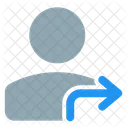 Perfil Moverse Hacia La Derecha Perfil Derecho Perfil Icono