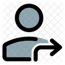 Perfil Moverse Hacia La Derecha Perfil Derecho Perfil Icono