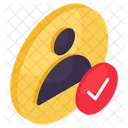Perfil Verificado Conta Verificada Perfil Aprovado Ícone