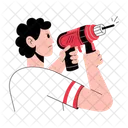 Taladradora Maquina Herramienta Icono