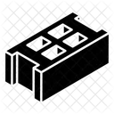 Brick Cement Block Concrete Block Icon