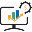 자산 성장 투자 아이콘