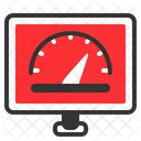 Performance Efficiency Speedometer Icon