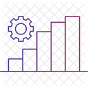 Performance Data Analysis Business Metrics Icon