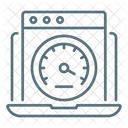 Performance Speedometer Laptop Icon