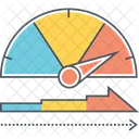 Performance Gauge Meter Icon