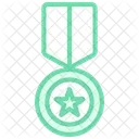 Performance Medal Duotone Line Icon Icon