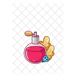 Perfume with diamond  Icon