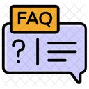 Comunicacao Faq Perguntas E Respostas Perguntas Frequentes Ícone