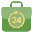 Flat Working From Home Technology Icon