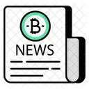 Periodico Bitcoin Periodico Criptomoneda Cripto Icono