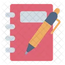 Periodismo Cuaderno Papeleria Icono