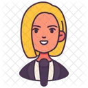 Mujer Informe Ocupacion Icono