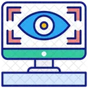 Mantengase Enfocado Monitor Ojo Icono