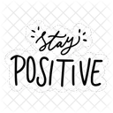 Mantente Positivo Motivacion Positividad Icon