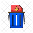 Permanent Delete Data  Icon