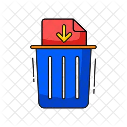 Permanent Delete Data  Icon