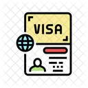 Permit Visa  Icon