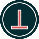 Perpendicular Symbol Design Icon