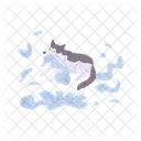 Perro Vector Desastre Icono