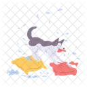 Vector Desastre Perro Icono