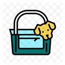 Perro Carruaje Bolsa Icono